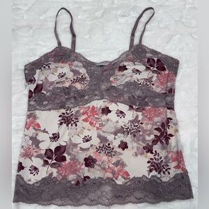 Soma Floral Lace Trim Camisole